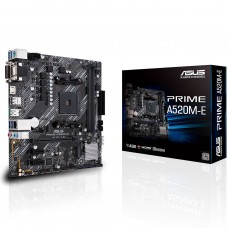 ASUS Prime A520M-E AMD AM4 Micro-ATX Motherboard with DDR4 4600MHz M.2 and USB 3.2 Gen 2
