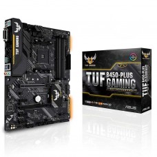 ASUS TUF B450-PLUS GAMING AMD AM4 ATX Motherboard with M.2 Aura Sync and AMD StoreMI