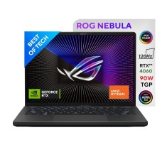 ASUS ROG Zephyrus G14 (2024), AMD Ryzen 9 8945HS, 14.0-inch 3K OLED 120Hz, Gaming Laptop (16GB/1TB SSD/NVIDIA GeForce RTX 4060 /Windows 11/MS Office H&S 2021/Eclipse Gray/1.50 Kg), GA403UV-QS085WS