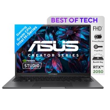 ASUS Vivobook 14X 2023, Intel Core i5-13500H 13th Gen, 14.0-inch (35.56 cm) FHD+, Creator Laptop (16GB/512GB SSD/NVIDIA GeForce RTX 2050 4 GB/Win11/MS Office H&S 2021/1 Year McAfee/Backlit/FingerPrint/Black/1.40 kg), K3405VF-LY541WS