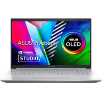 ASUS Vivobook Pro 15 OLED, 15.6" (39.62 cms) FHD OLED, AMD Ryzen 5 5600H, 4GB NVIDIA GeForce RTX 3050 Graphics, Laptop (16GB/512 GB SSD/MS Office H&S 2021/Windows 11/Cool Silver/1.65 Kg), M3500QC-L1502WS