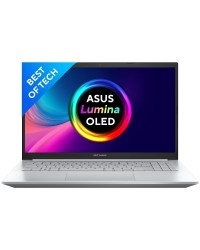 ASUS Vivobook Pro 15 OLED, 15.6" (39.62 cms) FHD OLED, AMD Ryzen 7 5800H , 4GB NVIDIA GeForce RTX 3050 Graphics, Laptop (16GB/1TB SSD/MS Office H&S 2021/Windows 11/Cool Silver/1.65 Kg), M3500QC-L1712WS