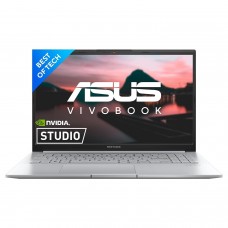ASUS Creator Series Vivobook Pro 15, 15.6-inch (39.62 cms) FHD 144Hz, AMD Ryzen 5 5600H, Gaming Laptop (16GB/1 TB SSD/4GB NVIDIA GeForce RTX 3050/Win11/MS Office H&S 2021/Silver/1.80 kg/1 Year Warranty), M6500QC-HN552WS