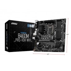 MSI B460M PRO-VDH WIFI LGA 1200 Intel B460 Micro ATX Intel Motherboard