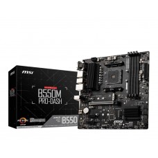 MSI B550M PRO-Dash Motherboard (AMD Ryzen 3000 3rd Gen AM4, DDR4, M.2, USB 3.2 Gen 1, Front Type-C, HDMI, Micro ATX) AMD Ryzen 5000 Series Desktop Processors
