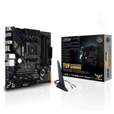 TUF GAMING B550M-PLUS (WI-FI) -(AMD B550 (Ryzen AM4) micro ATX gaming MB with PCIe 4.0, 2*M.2, 10 DrMOS power stages, Intel WiFi 6, 2.5 Gb Ethernet, HDMI, DisplayPort, SATA 6 Gbps, USB 3.2 Gen 2 Type-A and Type-C, and Aura Sync RGB lighting support)