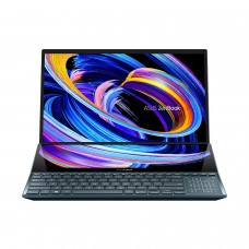 ASUS ZenBook Pro Duo 15 OLED (2021), Intel Core i7-10870H 11th Gen, 15.6" 4K Dual-Screen Touch Laptop (32GB/1TB SSD/8GB GeForce RTX 3070/Office 2019/1 Yr. McAfee/Windows 10/Celestial Blue/2.34 Kg), UX582LR-H701TS