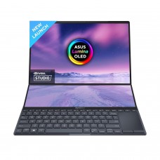 ASUS Zenbook Pro 14 Duo OLED 2023, Intel Core i5-13500H 13th Gen, Touch 14.5-inch 2.8K 120Hz, Dual Screen Laptop (16GB /1TB M.2 NVMe PCIe 4.0/GeForce RTX 4050 /Win11/MS office H&S 2021/1 Year McAfee/1 Year Warranty/Black/1.75 kg),UX8402VU-MZ551WS