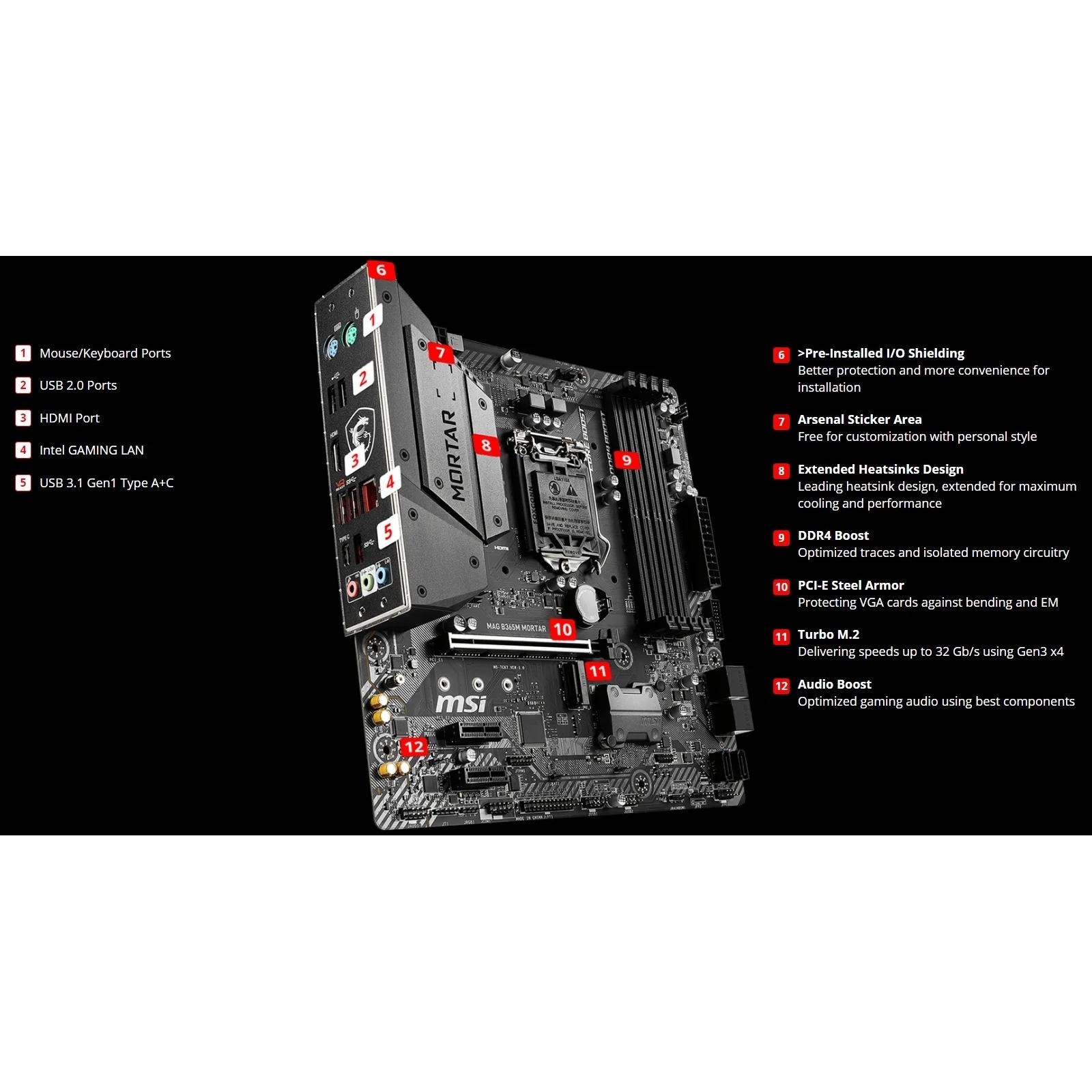 Msi b365 mortar online