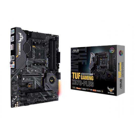 ASUS TUF GAMING X570-Plus ATX Motherboard with PCIe 4.0, Dual M.2, 12+2 with Dr. MOS Power Stage, HDMI, DP, SATA 6Gb/s, USB 3.2 Gen 2 and Aura Sync RGB Lighting