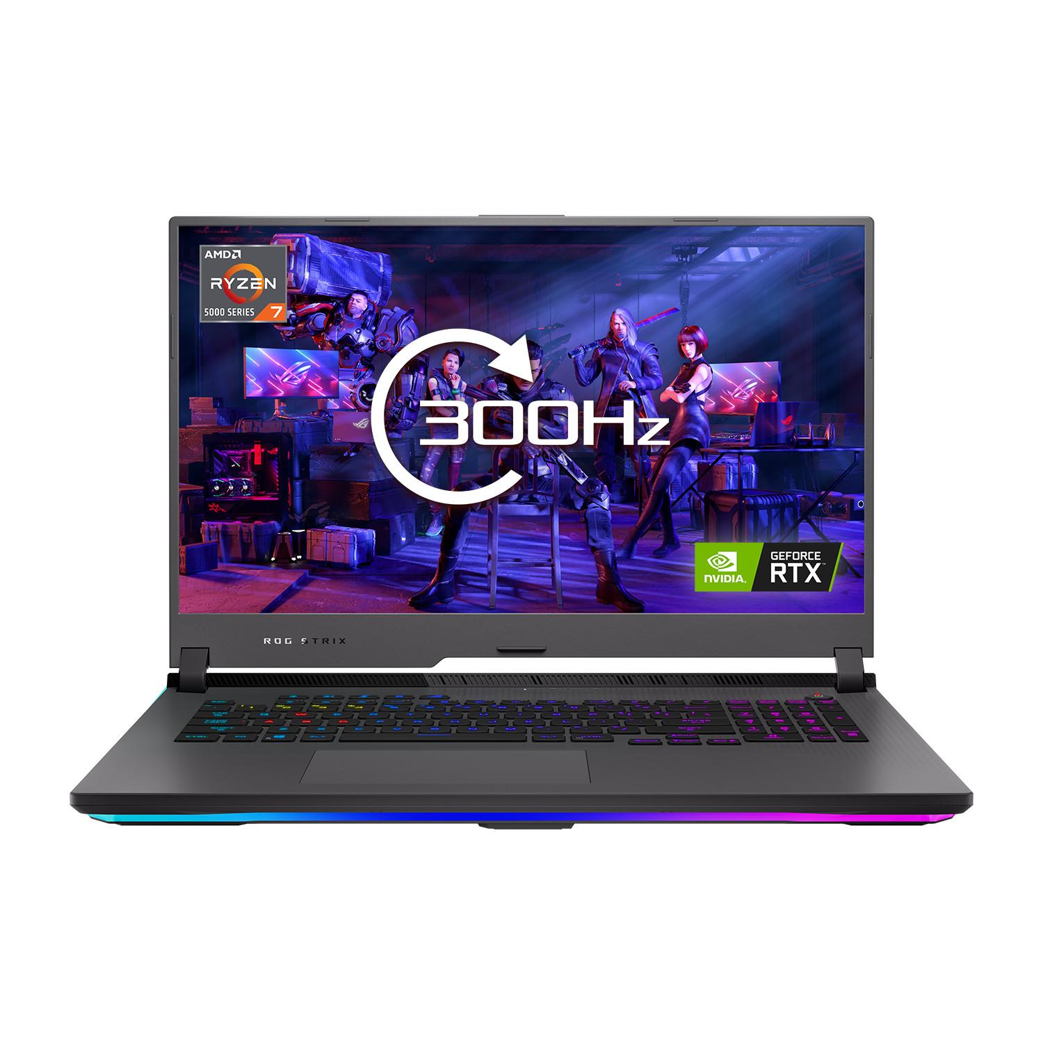 ASUS ROG Strix Scar 15 Gaming Laptop, 15.6 300Hz IPS Type FHD Display,  NVIDIA GeForce RTX 3080, AMD Ryzen 9 5900HX, 16GB DDR4, 1TB SSD