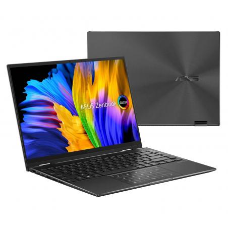 ASUS Zenbook 14 Flip OLED (2022), 14-inch (35.56 cm) 2.8K OLED Touch 90Hz, AMD Ryzen 7 5800H, 2-in1 Laptop (16GB/1TB NVMe SSD/ MS Office H&S 2021/Windows 11/1 Year McAfee/Integrated AMD Radeon Graphics/Black/1.4 kg), UN5401QA-KN701WS
