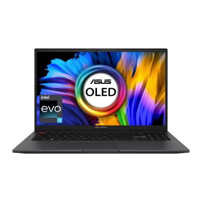 ASUS Vivobook S15 OLED (2022), 15.6" (39.62 cms) FHD OLED, Intel Core Evo i5-12500H 12th Gen, Thin and Light Laptop (16GB/512GB PCIe NVMe SSD/Iris Xe Graphics/Windows 11/Microsoft Office H&S 2021/Indie Black/1.8 kg), S3502ZA-L502WS