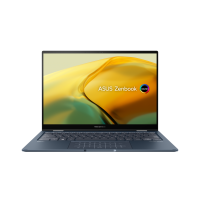 ASUS Zenbook 14 Flip OLED (2023), Intel Core i5-1340P 13th Gen, 14" (35.56 cm) 2.8K 90Hz OLED, Thin & Light Laptop (16GB/512GB SSD/Iris Xe/Win 11/MS Office H&S 2021/75W Battery/Ponder Blue/1.5 kg/1 Year Warranty), UP3404VA-KN542WS