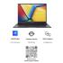 ASUS Vivobook 14X 2023, Intel Core i5-13500H 13th Gen, 14.0-inch (35.56 cm) FHD+, Creator Laptop (16GB/512GB SSD/NVIDIA GeForce RTX 2050 4 GB/Win11/MS Office H&S 2021/1 Year McAfee/Backlit/FingerPrint/Black/1.40 kg), K3405VF-LY541WS